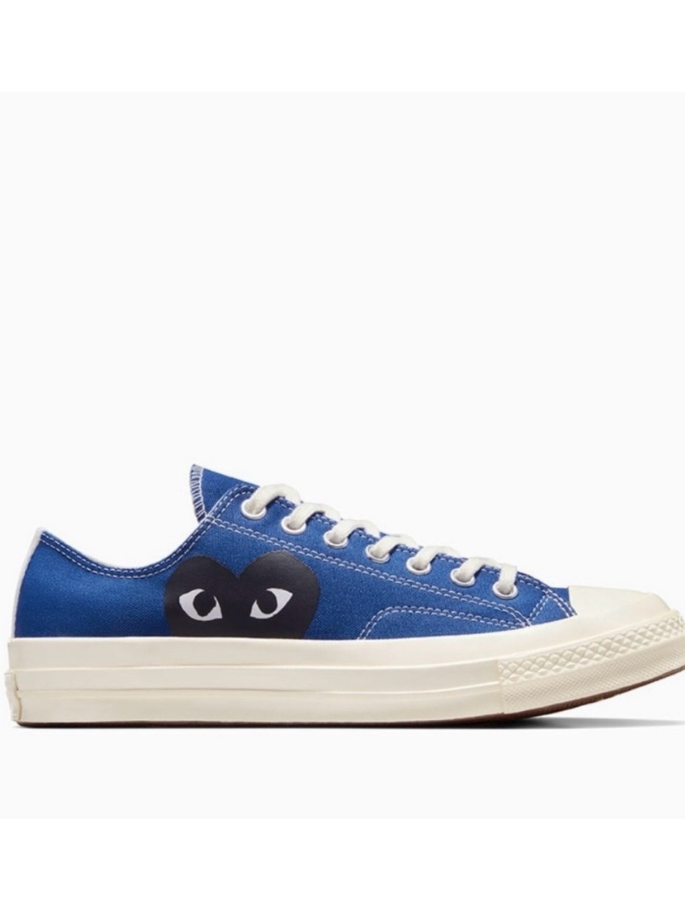 Converse x Comme des
Garçons PLAY Chuck 70 Low Top, Blue/Black/Egret